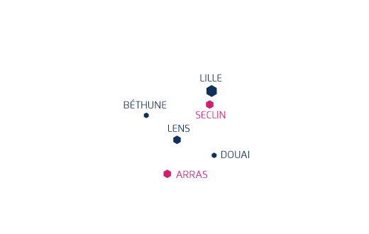 Lille, Arras, Seclin, Béthune, Lens et Douai